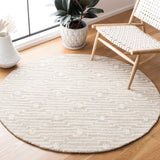 Safavieh Micro-Loop 178 Hand Tufted 80% Wool and 20% Cotton Solid & Tonal Rug MLP178F-8