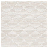 Safavieh Micro-Loop 178 Hand Tufted 80% Wool and 20% Cotton Solid & Tonal Rug MLP178F-8