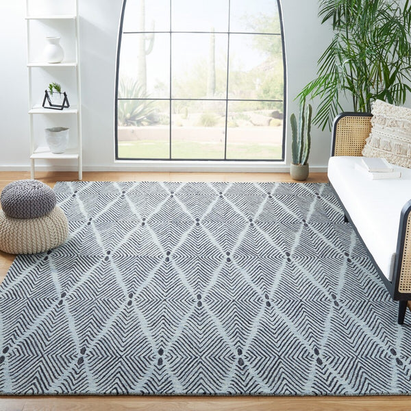 Safavieh Micro-Loop 179 Hand Tufted 80% Wool and 20% Cotton Contemporary Rug MLP179M-8