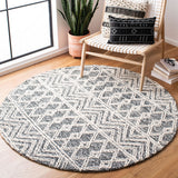 Safavieh Micro-Loop 203 Hand Tufted Wool and Cotton Bohemian Rug MLP203A-3