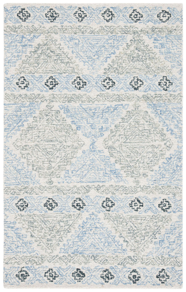 Safavieh Micro-Loop 206 Hand Tufted Wool and Cotton Bohemian Rug MLP206A-3
