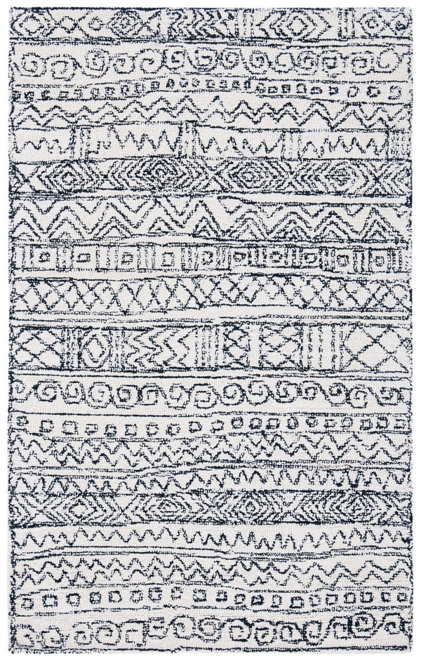 Safavieh Micro-Loop 228 Hand Tufted Wool and Cotton Bohemian Rug MLP228A-3