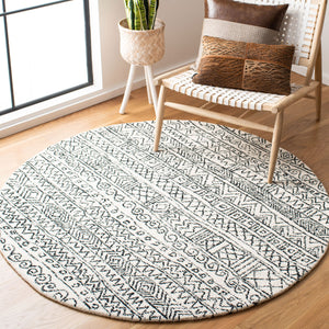 Safavieh Micro-Loop 228 Hand Tufted Wool and Cotton Bohemian Rug MLP228A-3
