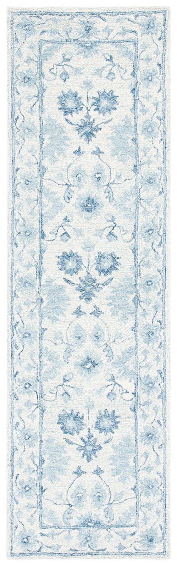 Safavieh Micro-Loop 276 Hand Tufted 80% Wool and 20% Cotton Country & Floral Rug MLP276M-8