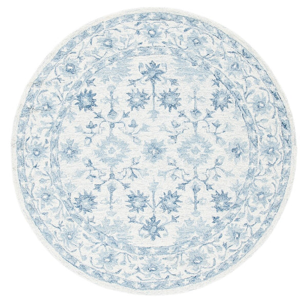 Safavieh Micro-Loop 276 Hand Tufted 80% Wool and 20% Cotton Country & Floral Rug MLP276M-8