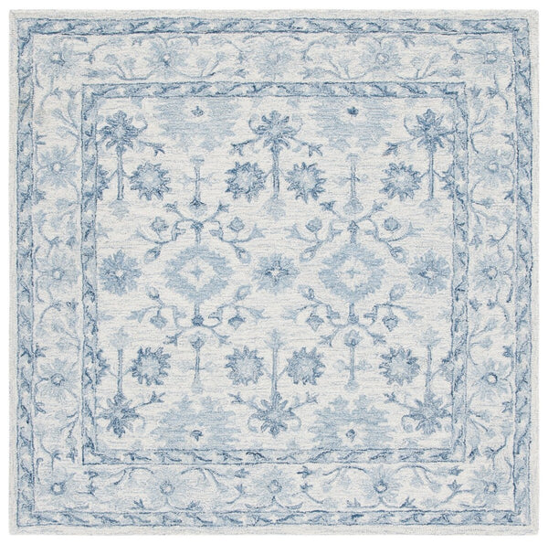 Safavieh Micro-Loop 276 Hand Tufted 80% Wool and 20% Cotton Country & Floral Rug MLP276M-8