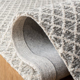 Micro-Loop 353  Hand Tufted 100% Wool Pile Rug Grey / Ivory