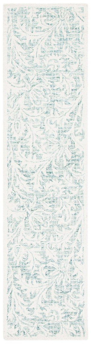 Micro-Loop 379 Contemporary Hand Tufted 100% Wool Pile Rug Grey / Ivory