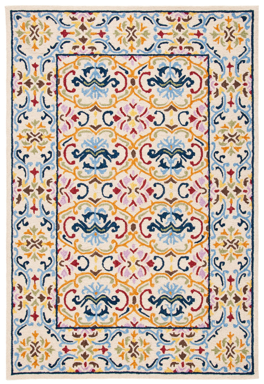 Safavieh Micro-Loop 380 Hand Tufted 80% Wool and 20% Cotton Contemporary Rug MLP380B-8