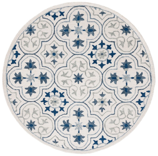 Safavieh Micro-Loop 381 Hand Tufted 80% Wool and 20% Cotton Rug MLP381W-8