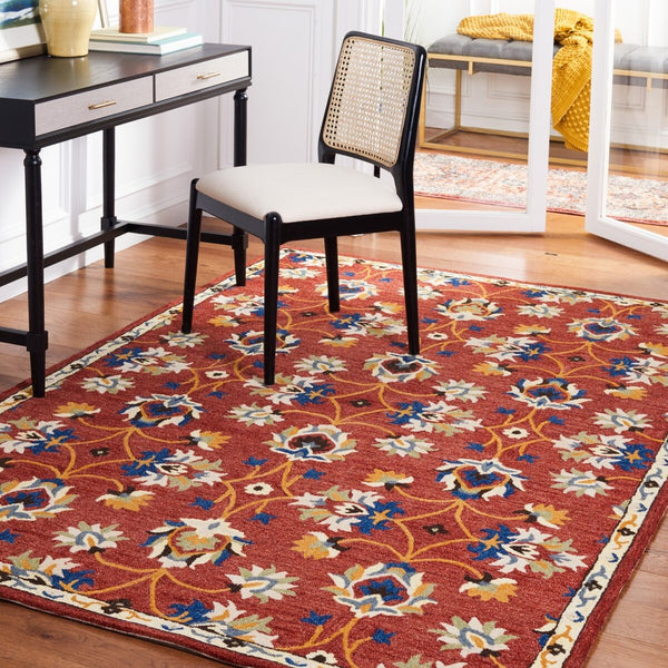 Safavieh Micro-Loop 383 Hand Tufted 80% Wool and 20% Cotton Rug MLP383P-8