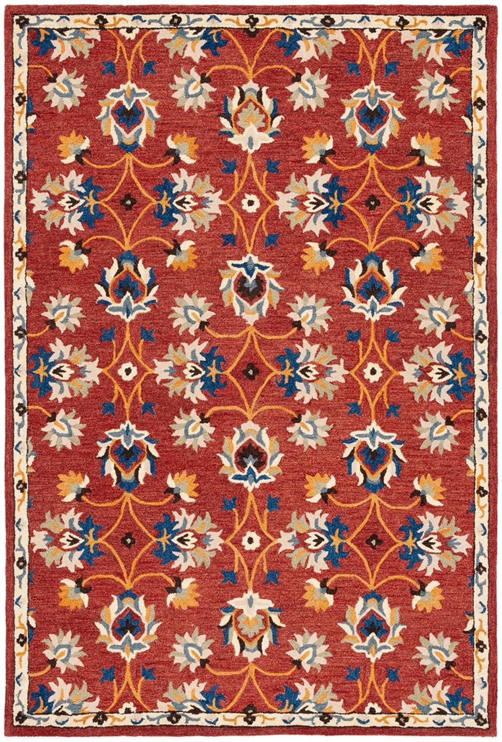 Safavieh Micro-Loop 383 Hand Tufted 80% Wool and 20% Cotton Rug MLP383P-8