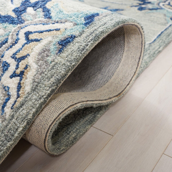 Safavieh Micro-Loop 387 Hand Tufted 80% Wool and 20% Cotton Rug MLP387F-8