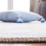 Micro-Loop 516  Hand Tufted Wool Rug Ivory / Blue