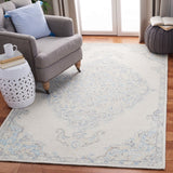 Micro-Loop 516  Hand Tufted Wool Rug Ivory / Blue