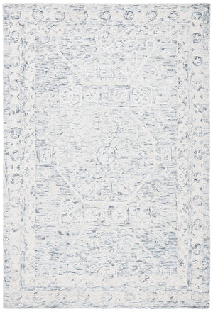 Micro-Loop 524  Hand Tufted 100% Wool Pile Rug Charcoal / Ivory