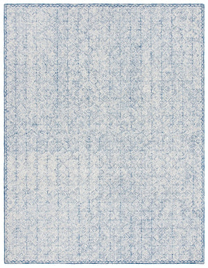 Micro-Loop 526  Hand Tufted 100% Wool Pile Rug Navy / Ivory