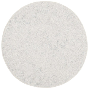 Micro-Loop 527  Hand Tufted 100% Wool Pile Rug Silver / Grey