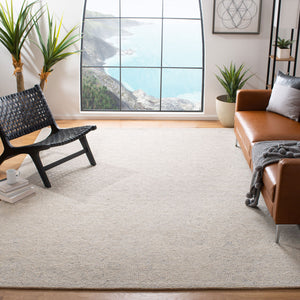 Micro-Loop 527  Hand Tufted 100% Wool Pile Rug Silver / Grey