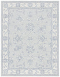 Micro-Loop 536 Contemporary Hand Tufted 100% Wool Pile Rug Light Blue / Ivory
