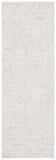 Micro-Loop 537 Contemporary Hand Tufted 100% Wool Pile Rug Light Grey / Ivory