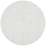 Micro-Loop 537 Contemporary Hand Tufted 100% Wool Pile Rug Light Grey / Ivory