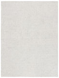 Micro-Loop 537 Contemporary Hand Tufted 100% Wool Pile Rug Light Grey / Ivory