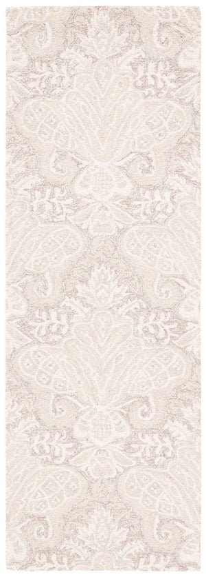 Micro-Loop 539 Contemporary Hand Tufted 100% Wool Pile Rug Beige