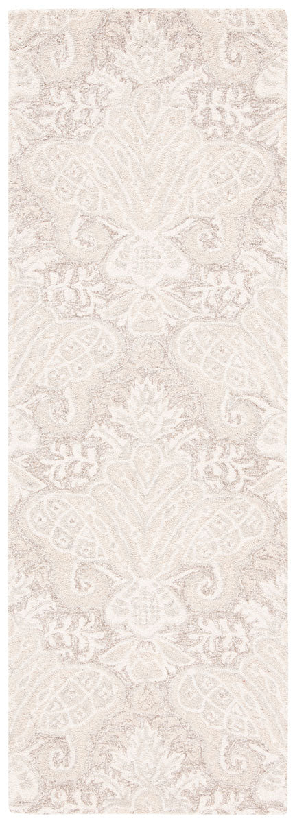 Micro-Loop 539 Contemporary Hand Tufted 100% Wool Pile Rug Beige