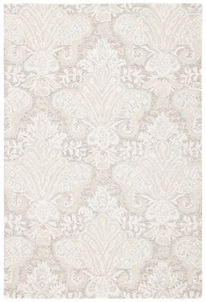 Micro-Loop 539 Contemporary Hand Tufted 100% Wool Pile Rug Beige