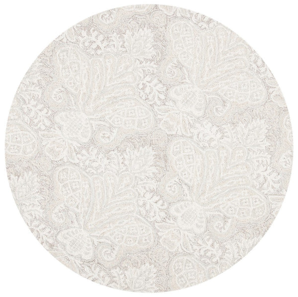 Micro-Loop 539 Contemporary Hand Tufted 100% Wool Pile Rug Beige