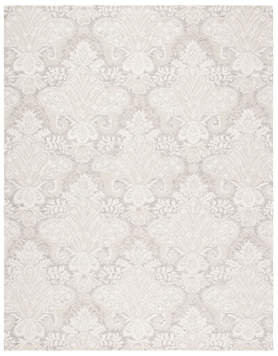 Micro-Loop 539 Contemporary Hand Tufted 100% Wool Pile Rug Beige