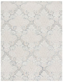 Micro-Loop 539 Contemporary Hand Tufted 100% Wool Pile Rug Charcoal / Ivory