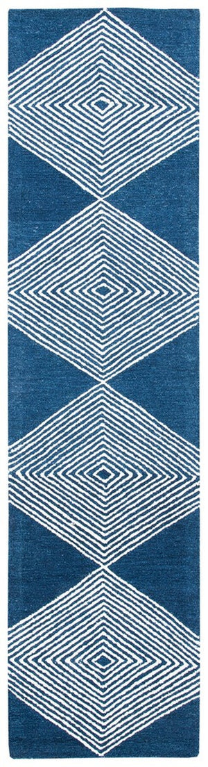 Safavieh Micro-Loop 618 Hand Tufted Wool and Cotton Contemporary Rug MLP618N-9