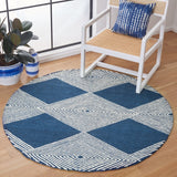 Safavieh Micro-Loop 618 Hand Tufted Wool and Cotton Contemporary Rug MLP618N-9