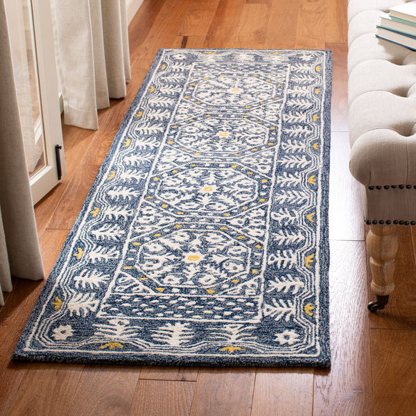 Safavieh Micro-Loop 619 Hand Tufted Wool and Cotton with Latex Contemporary Rug MLP619M-4