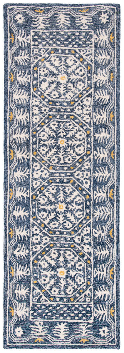Safavieh Micro-Loop 619 Hand Tufted Wool and Cotton with Latex Contemporary Rug MLP619M-4