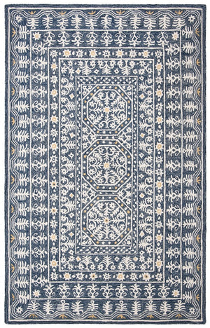 Safavieh Micro-Loop 619 Hand Tufted Wool and Cotton with Latex Contemporary Rug MLP619M-4