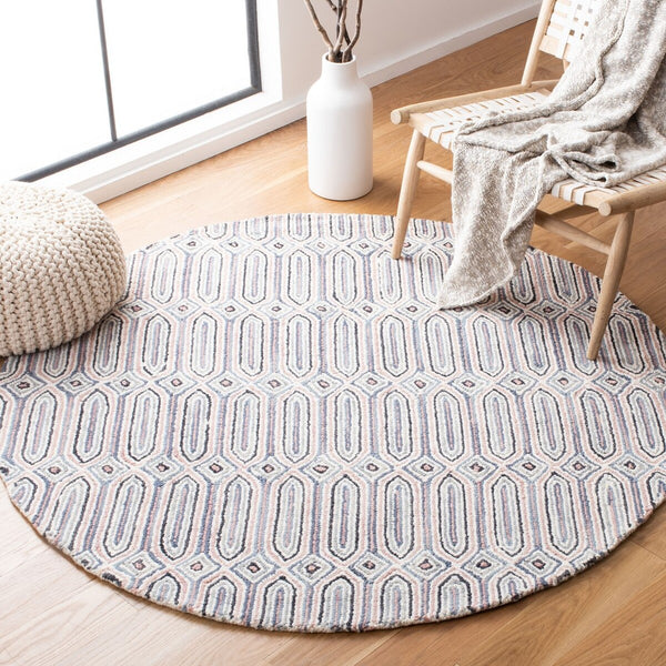 Safavieh Micro-Loop 630 Hand Tufted Wool and Cotton with Latex Contemporary Rug MLP630U-8