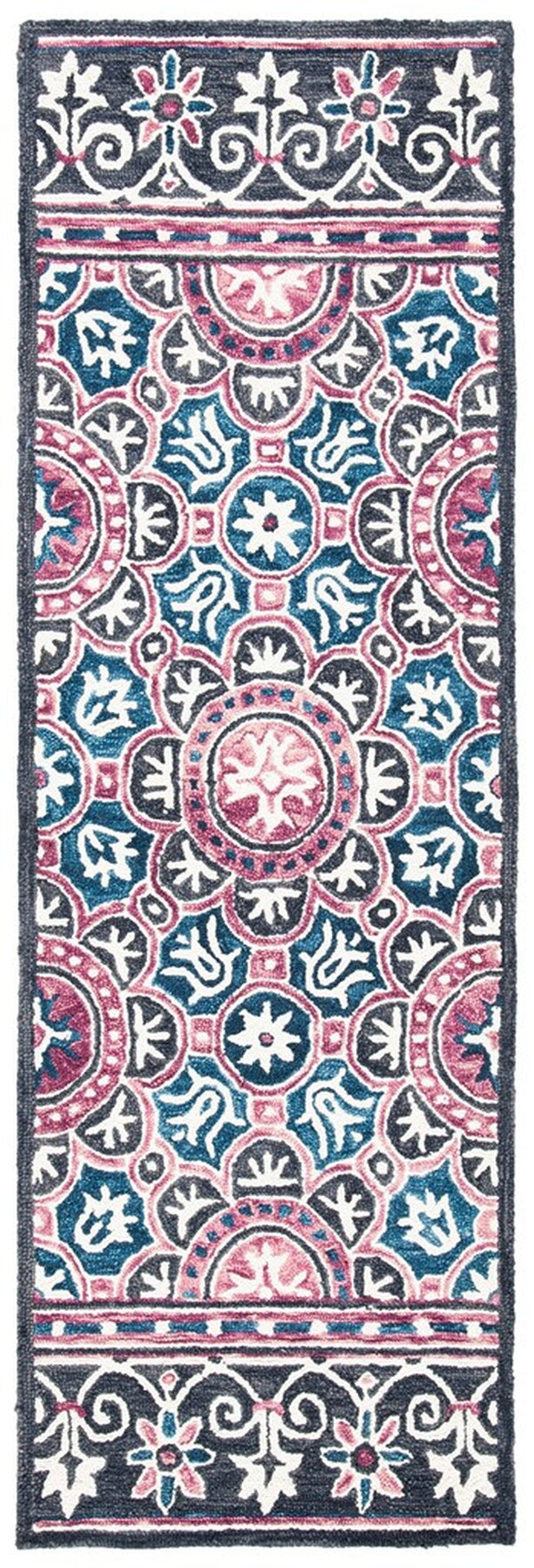 Safavieh Micro-Loop 632 Hand Tufted Wool and Cotton with Latex Contemporary Rug MLP632A-8