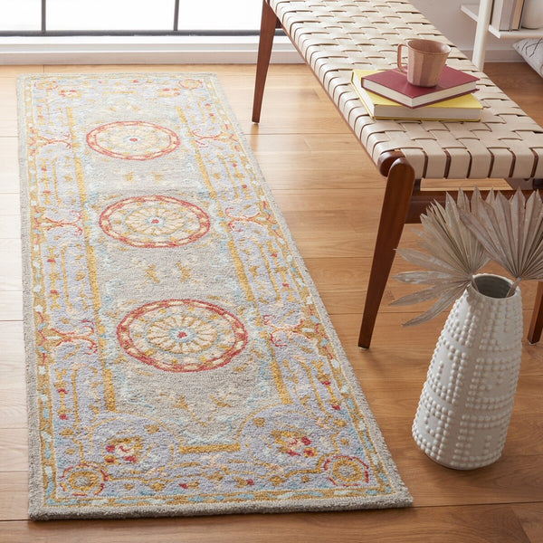 Safavieh Micro-Loop 634 Hand Tufted Wool and Cotton with Latex Contemporary Rug MLP634Y-8
