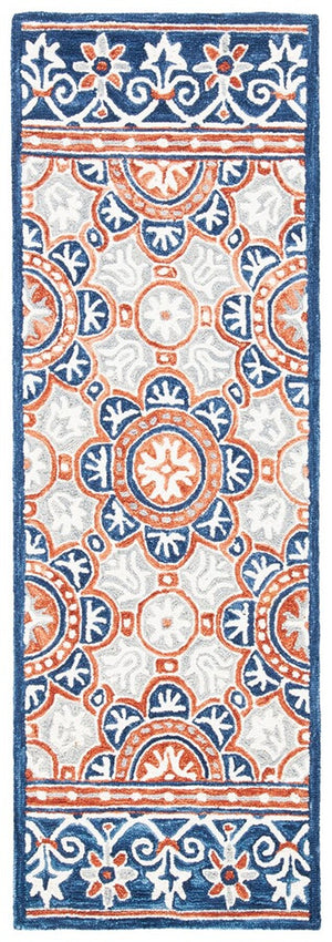 Safavieh Micro-Loop 635 Hand Tufted Wool and Cotton with Latex Contemporary Rug MLP635T-8