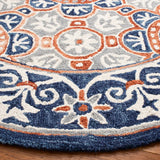 Safavieh Micro-Loop 635 Hand Tufted Wool and Cotton with Latex Contemporary Rug MLP635T-8