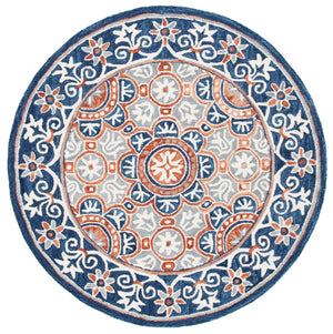 Safavieh Micro-Loop 635 Hand Tufted Wool and Cotton with Latex Contemporary Rug MLP635T-8