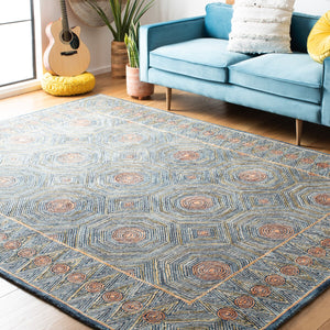 Safavieh Micro-Loop 638 Hand Tufted Wool and Cotton with Latex Contemporary Rug MLP638Y-8