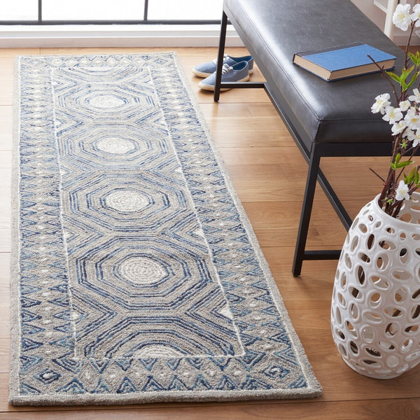 Safavieh Micro-Loop 639 Hand Tufted Wool and Cotton with Latex Contemporary Rug MLP639A-8