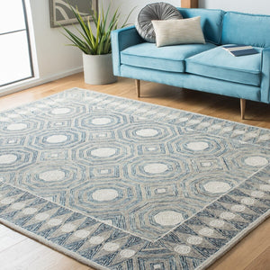 Safavieh Micro-Loop 639 Hand Tufted Wool and Cotton with Latex Contemporary Rug MLP639A-8