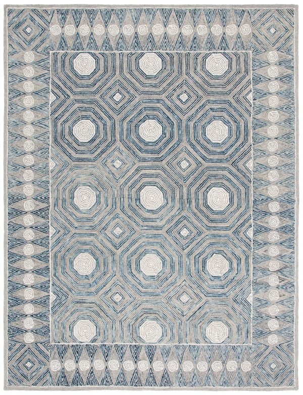 Safavieh Micro-Loop 639 Hand Tufted Wool and Cotton with Latex Contemporary Rug MLP639A-8