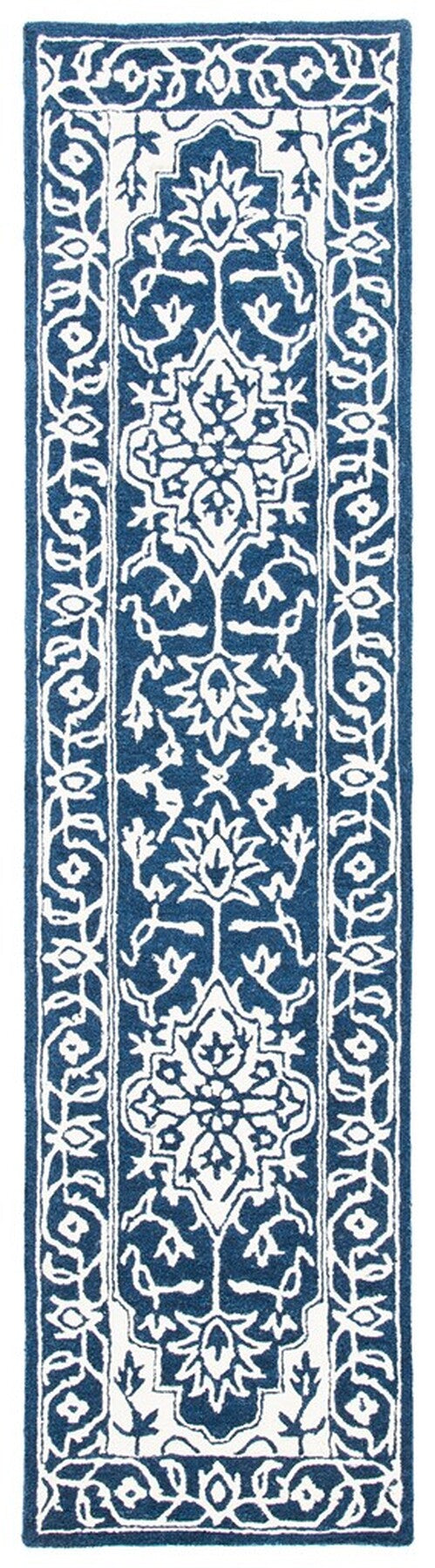 Safavieh Micro-Loop 648 Hand Tufted Wool and Cotton with Latex Contemporary Rug MLP648N-8