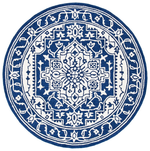 Safavieh Micro-Loop 648 Hand Tufted Wool and Cotton with Latex Contemporary Rug MLP648N-8